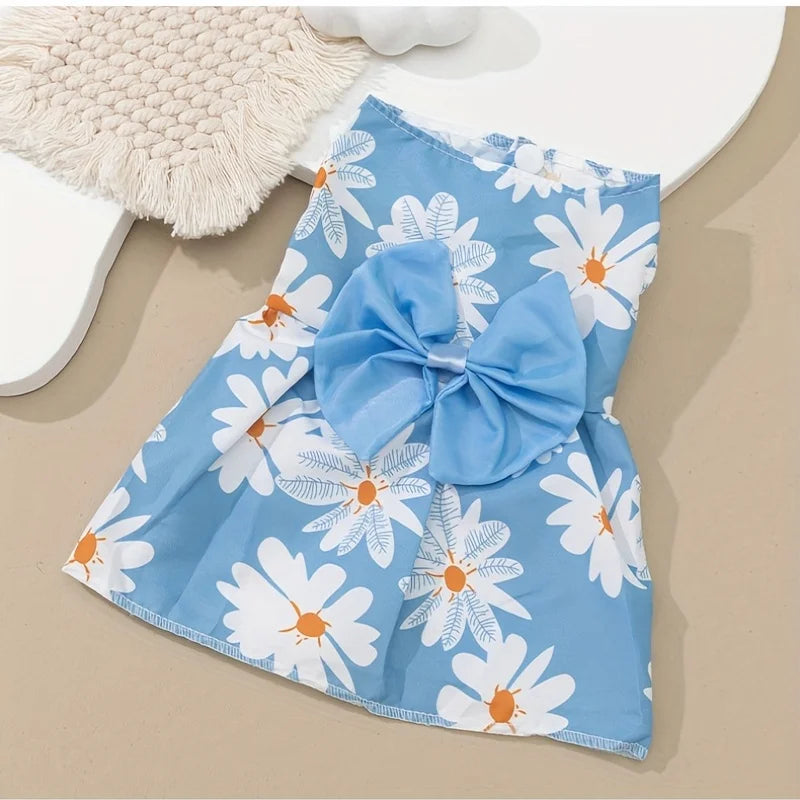 Floral Sleeveless Pet Dress