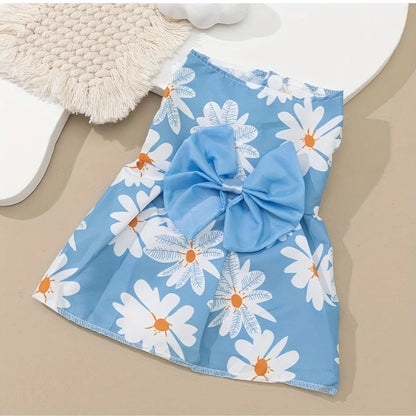Floral Sleeveless Pet Dress
