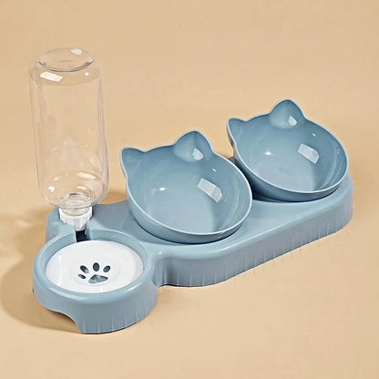 3-in-1 Ergonomic Cat Feeding Station