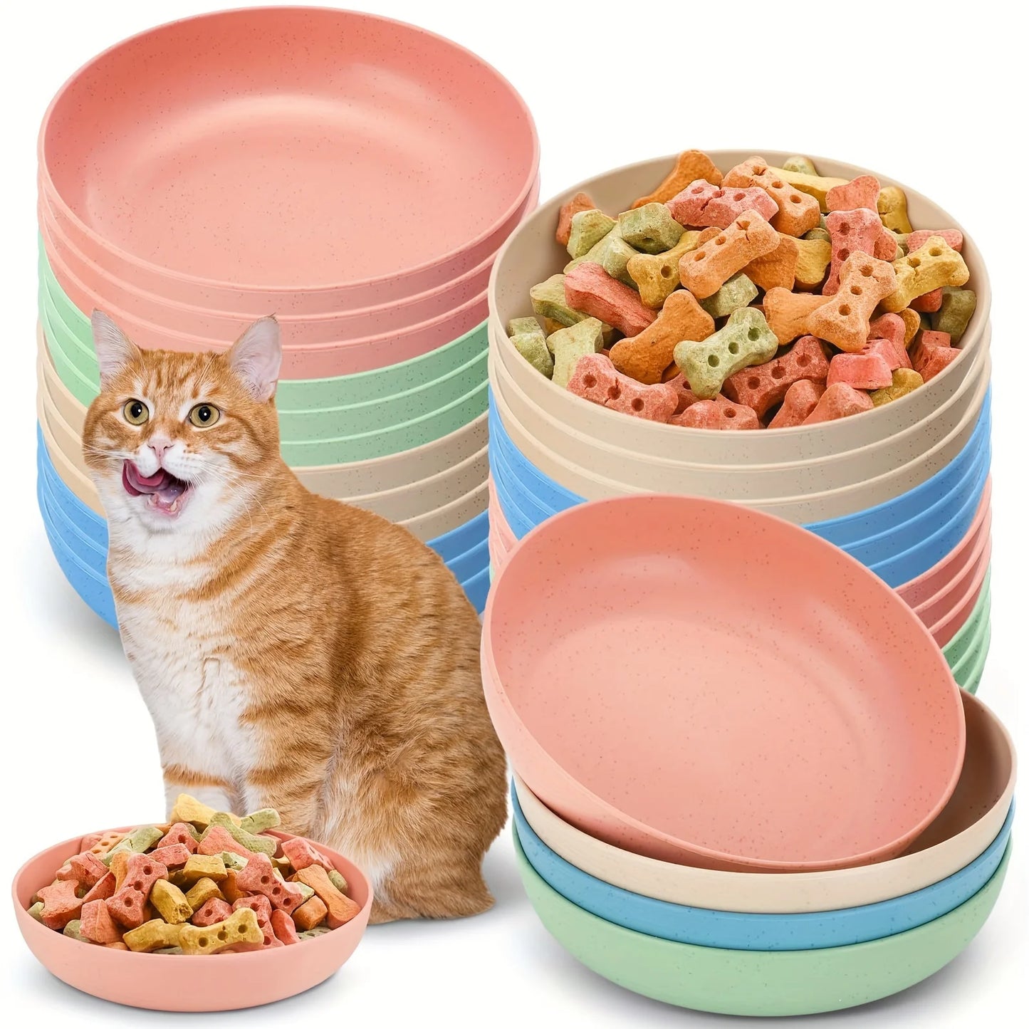Whisker Relief Cat Bowls (4-Pack)