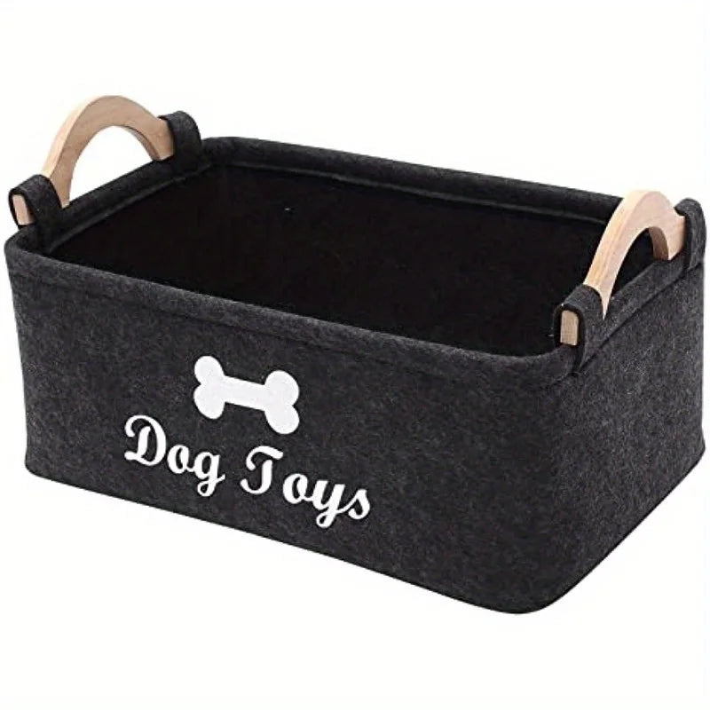 Foldable Felt Pet Toy Basket