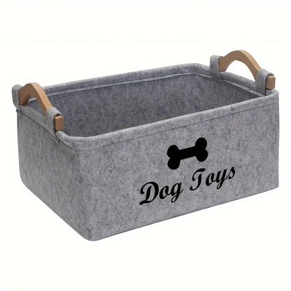 Foldable Felt Pet Toy Basket