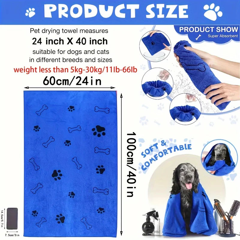 Super-Absorbent Microfiber Pet Towel