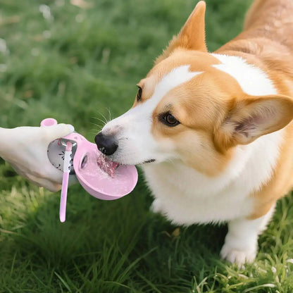 Portable Pet Travel Water Bottle & Bowl