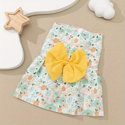 Floral Sleeveless Pet Dress