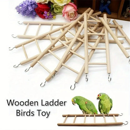 Natural Wooden Small Pet Climbing Ladder