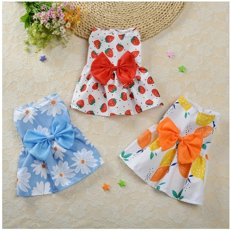Floral Sleeveless Pet Dress