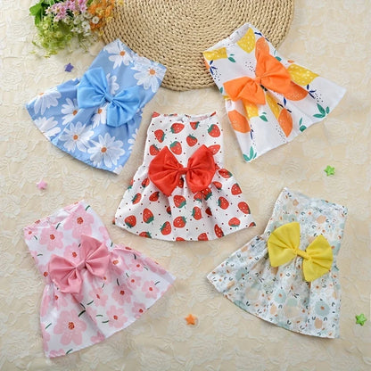 Floral Sleeveless Pet Dress
