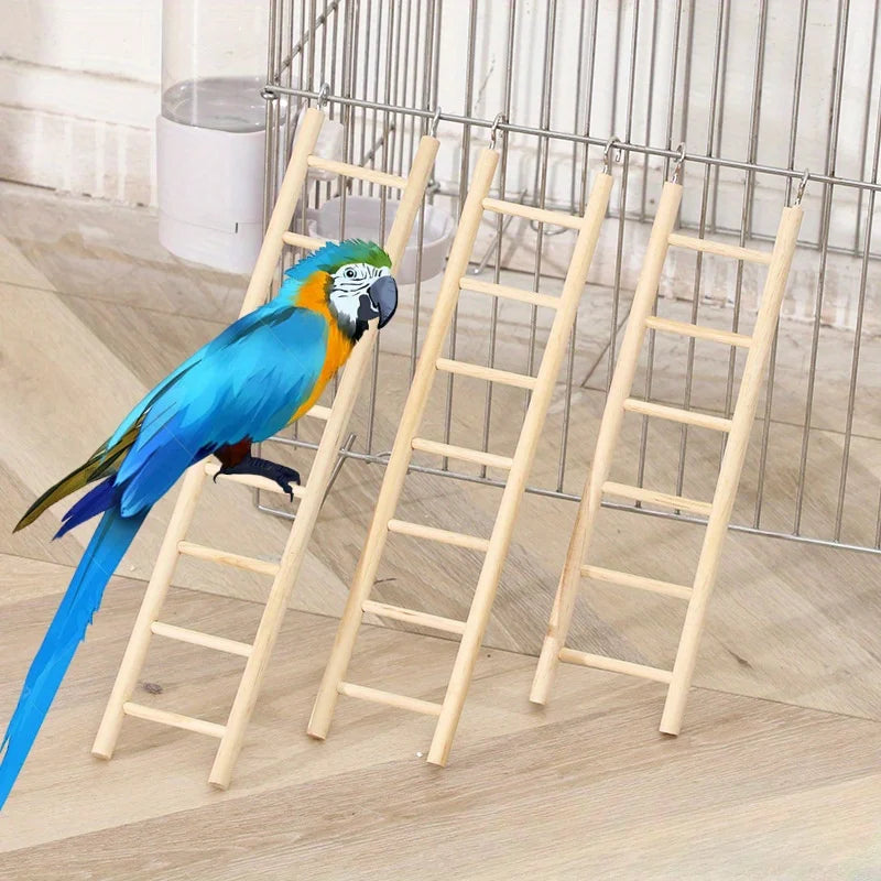 Natural Wooden Small Pet Climbing Ladder