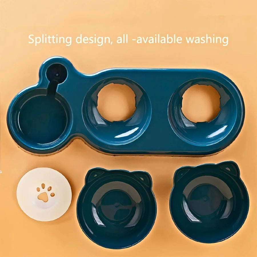 3-in-1 Ergonomic Cat Feeding Station